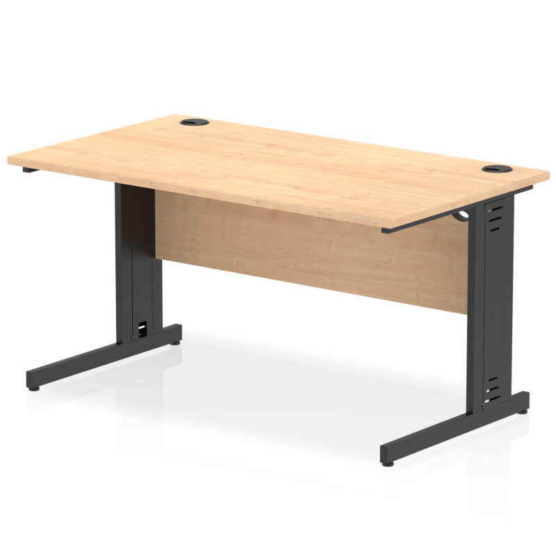 Surge 1400mm Straight Desk Cable Managed Leg - Image 102