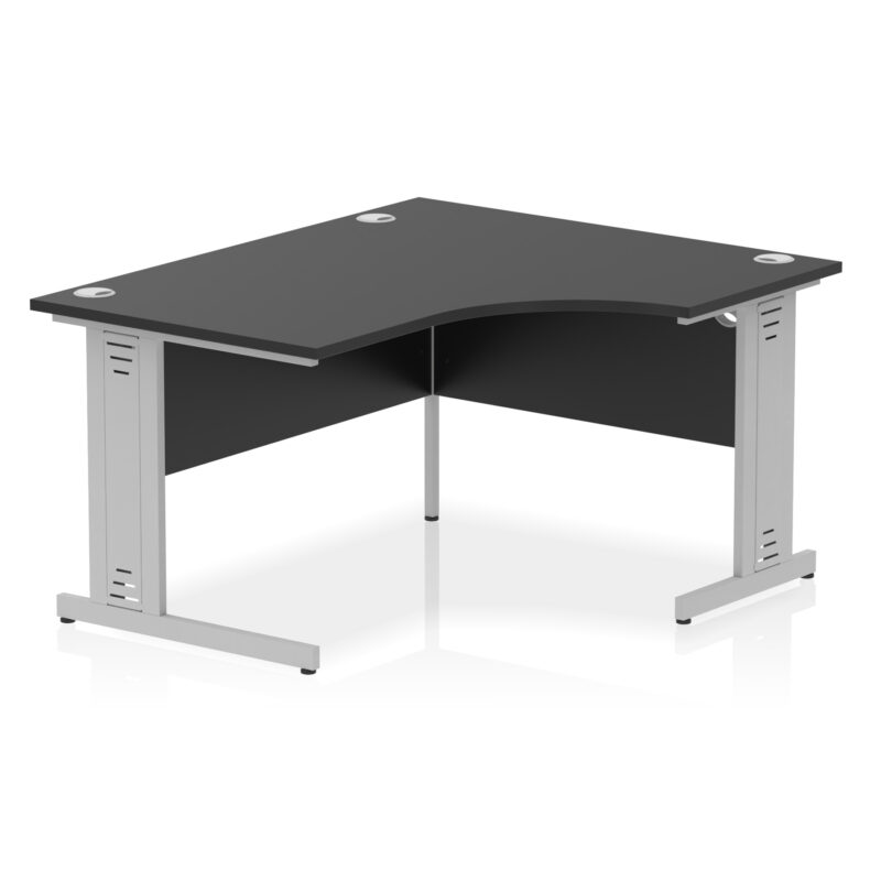 Surge 1400mm Right Crescent Desk Cable Managed Leg - Image 19