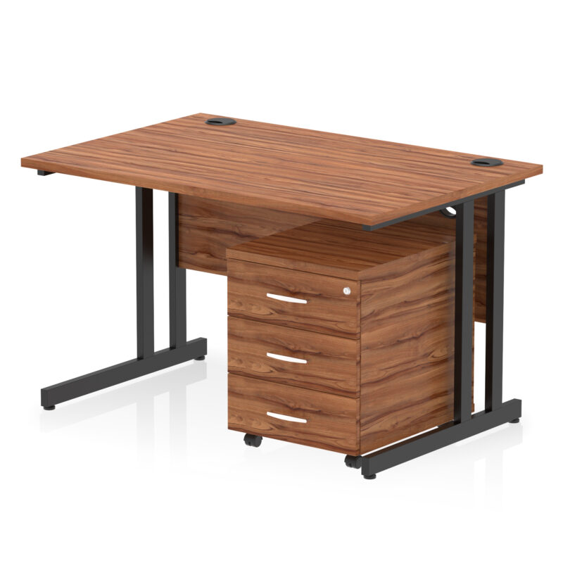 Surge 1200mm Cantilever Straight Desk With Mobile Pedestal - Image 38