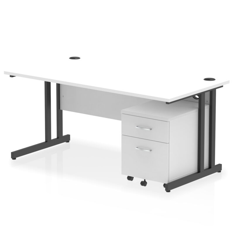 Surge 1600mm Cantilever Straight Desk With Mobile Pedestal - Image 30