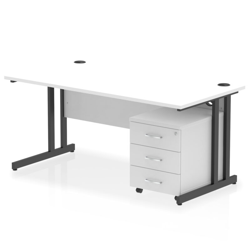 Surge 1600mm Cantilever Straight Desk With Mobile Pedestal - Image 37