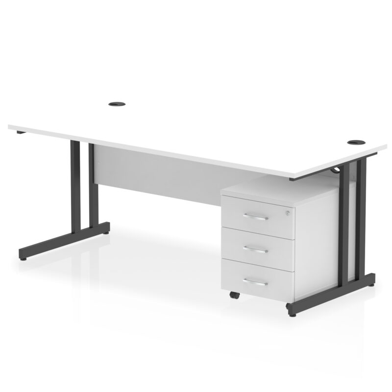Surge 1800mm Cantilever Straight Desk With Mobile Pedestal - Image 37
