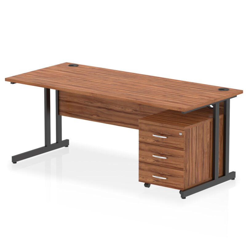 Surge 1800mm Cantilever Straight Desk With Mobile Pedestal - Image 38