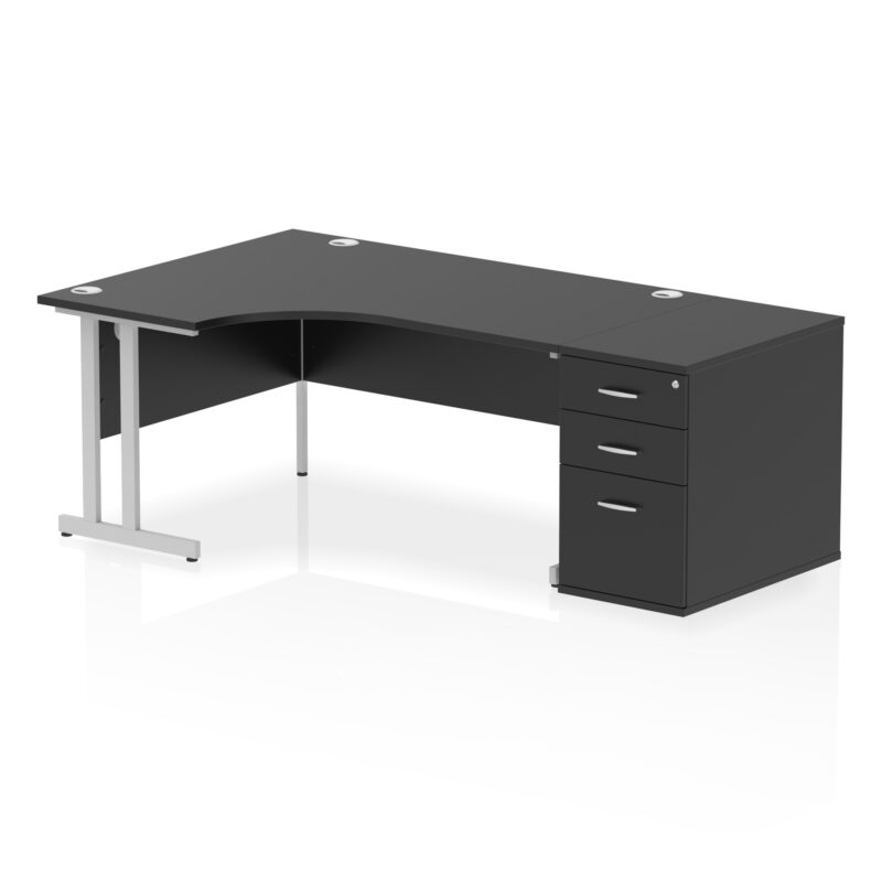 Surge 1600mm Cantilever Left Crescent Desk Workstation - Image 41