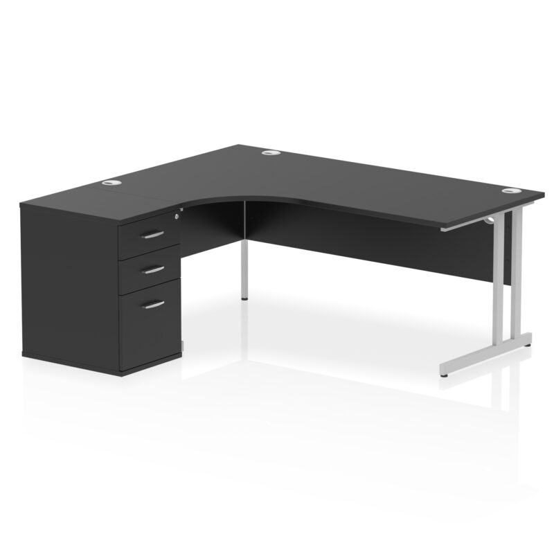 Surge 1800mm Cantilever Left Crescent Desk Workstation - Image 38