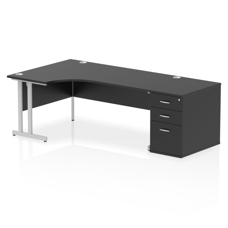 Surge 1800mm Cantilever Left Crescent Desk Workstation - Image 41