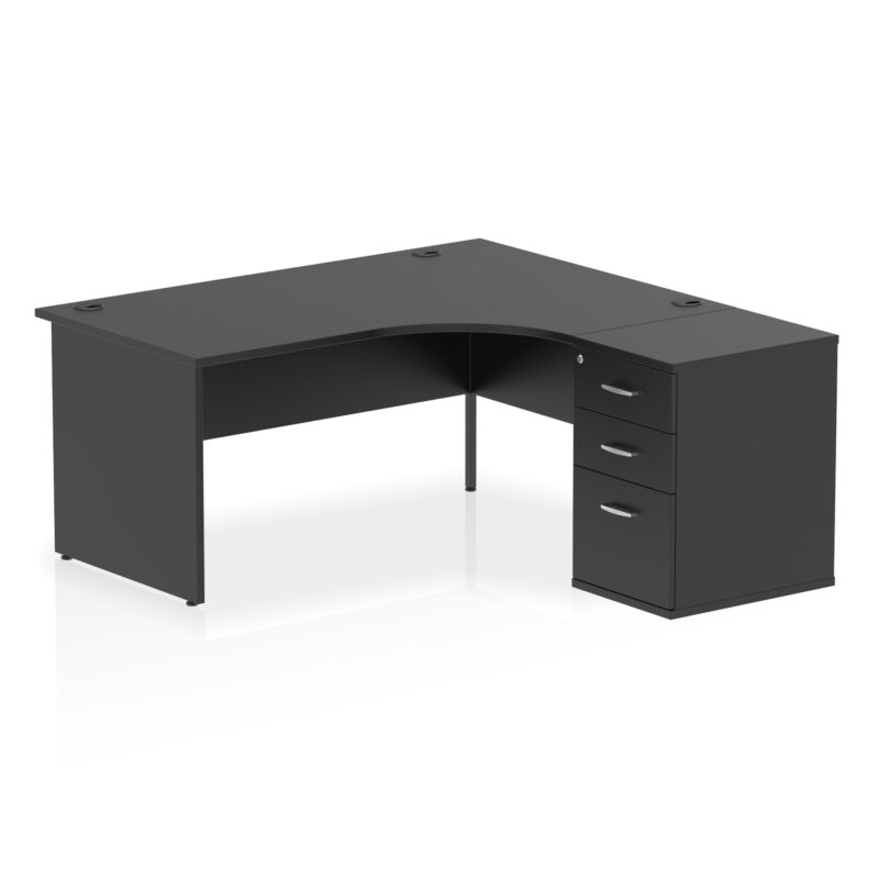 Surge Panel End Crescent Desk Workstation - Image 57
