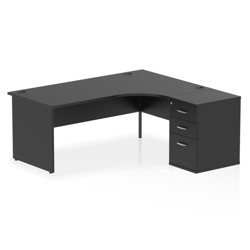 Surge Panel End Crescent Desk Workstation - Image 59