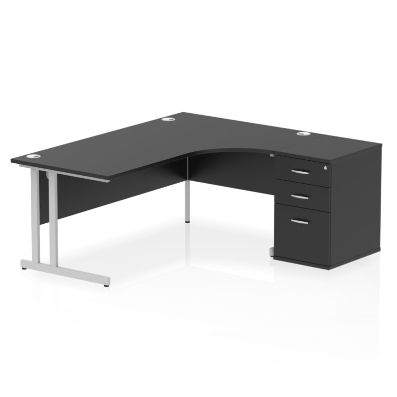 Surge 1800mm Cantilever Right Crescent Desk Workstation - Image 38