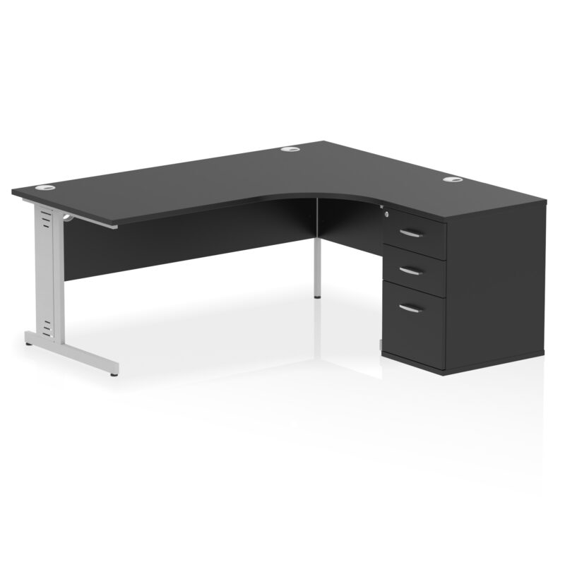 Surge 1800mm Cable Managed Right Crescent Desk Workstation - Image 38