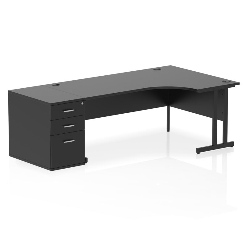 Surge 1800mm Cantilever Right Crescent Desk Workstation - Image 40