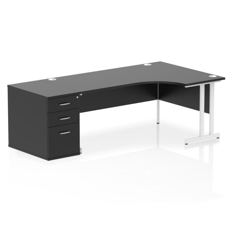 Surge 1800mm Cantilever Right Crescent Desk Workstation - Image 42