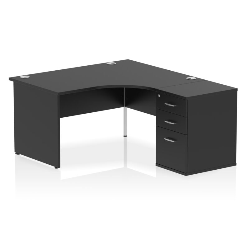 Surge Panel End Crescent Desk Workstation - Image 63