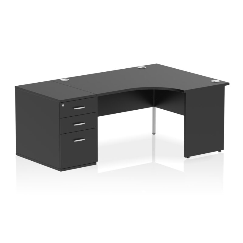 Surge Panel End Crescent Desk Workstation - Image 64
