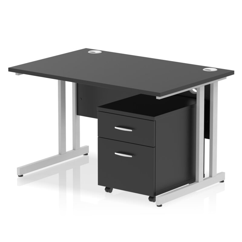 Surge 1200mm Cantilever Straight Desk With Mobile Pedestal - Image 39