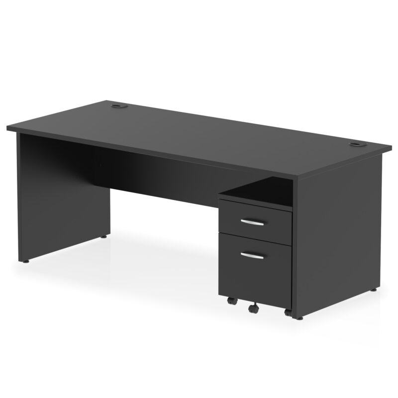 Surge Panel End Straight Desk With Mobile Pedestal - Image 55