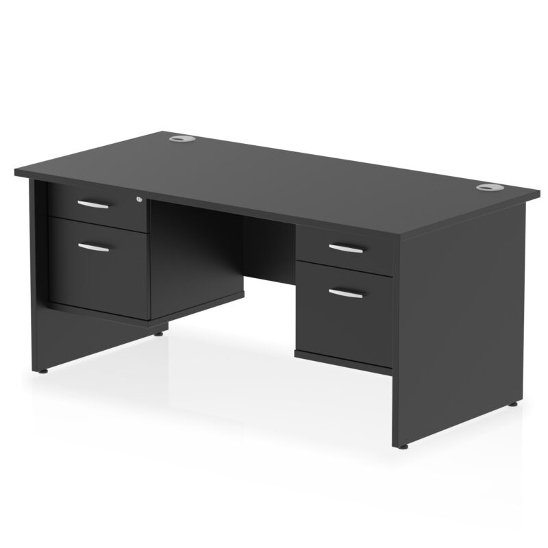 Surge 1600mm Panel End Straight Desk With Two Fixed Pedestal - Image 35