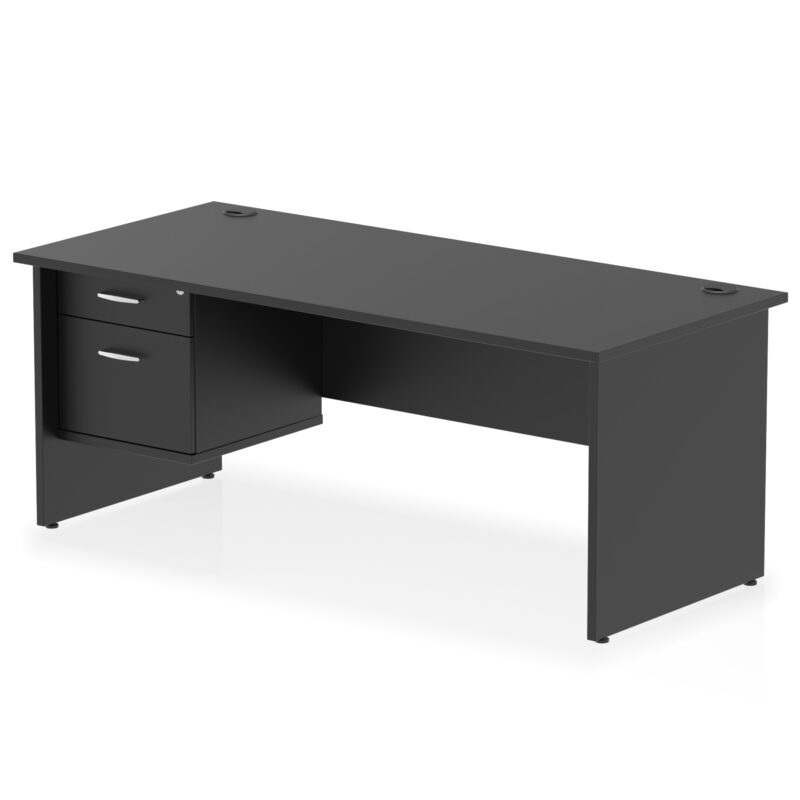 Surge 1800mm Panel End Straigh Desk With Single Fixed Pedestal - Image 31