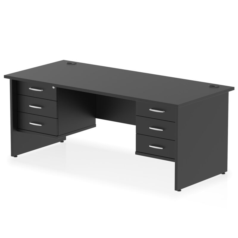 Surge 1800mm Panel End Straight Desk With Two Fixed Pedestal - Image 38
