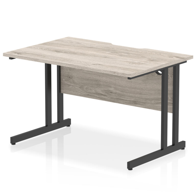 Surge Scalloped Edge 1200mm Straight Desk Cantilever Leg - Image 5