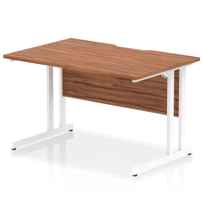 Surge Scalloped Edge 1200mm Straight Desk Cantilever Leg - Image 16