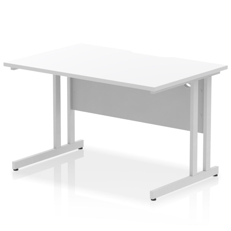 Surge Scalloped Edge 1200mm Straight Desk Cantilever Leg - Image 18