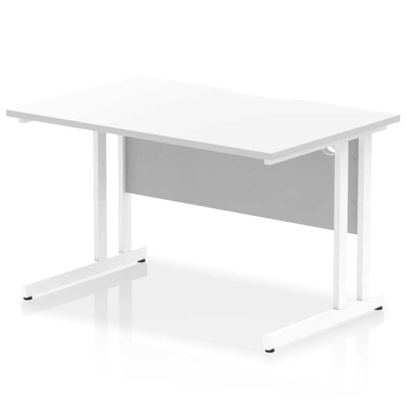 Surge Scalloped Edge 1200mm Straight Desk Cantilever Leg - Image 19