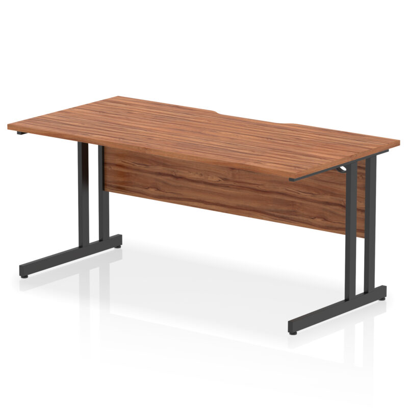 Surge Scalloped Edge 1600mm Straight Desk Cantilever Leg - Image 14