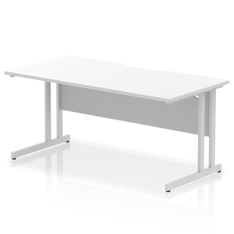 Surge Scalloped Edge 1600mm Straight Desk Cantilever Leg - Image 18