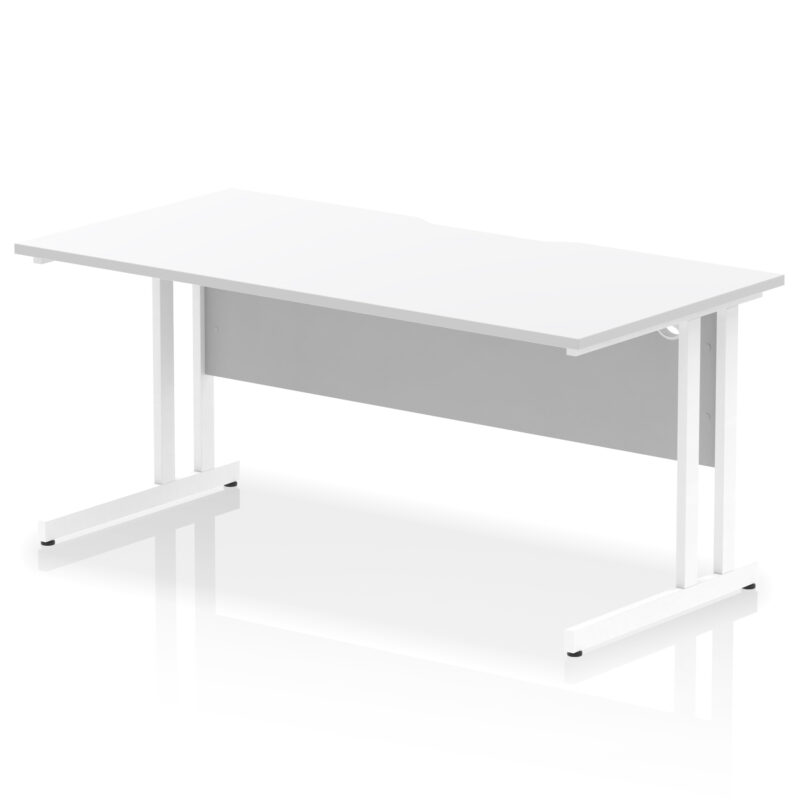 Surge Scalloped Edge 1600mm Straight Desk Cantilever Leg - Image 19
