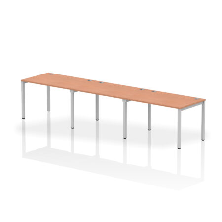 Surge Single Row Bench Desk - 3 Person