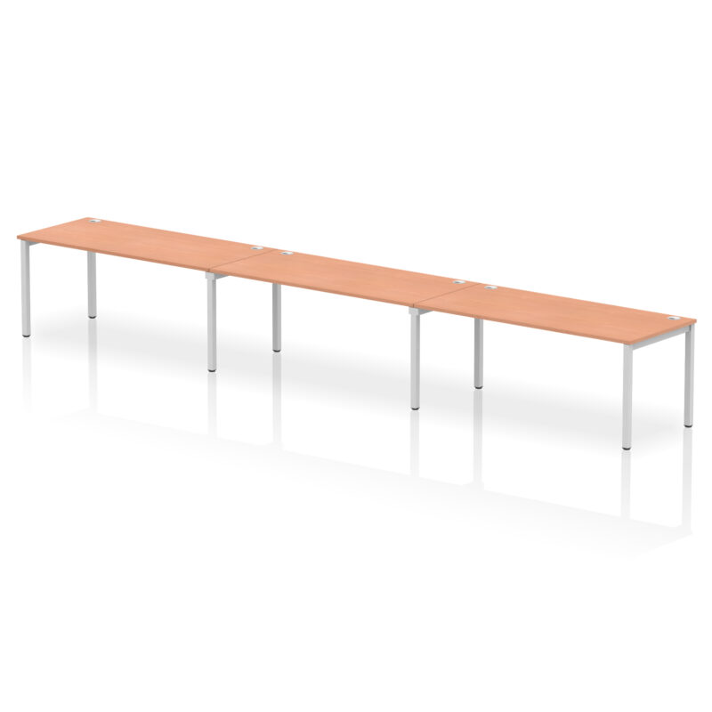 Surge Single Row Bench Desk - 3 Person - Image 37