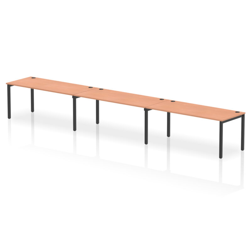 Surge Single Row Bench Desk - 3 Person - Image 76