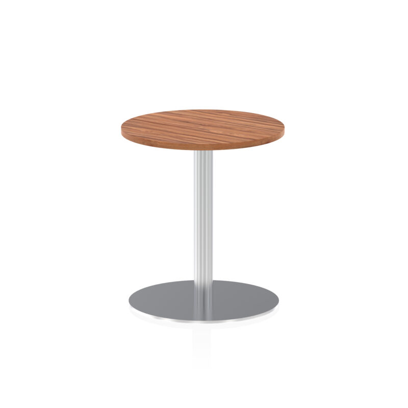 Roma Round Poseur Table Silver Leg - Image 2
