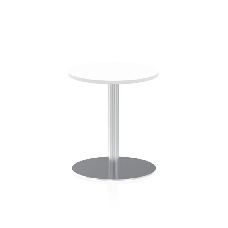 Roma Round Poseur Table Silver Leg - Image 3