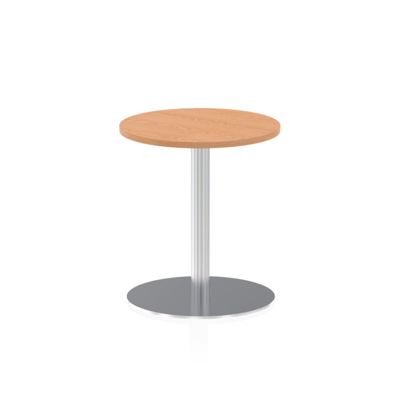 Roma Round Poseur Table Silver Leg - Image 5
