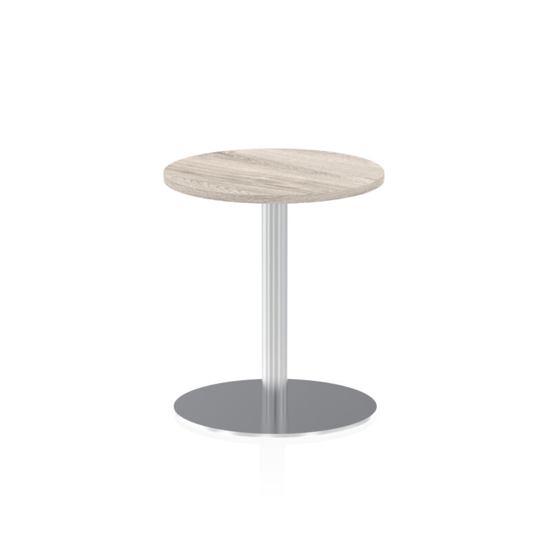Roma Round Poseur Table Silver Leg - Image 6