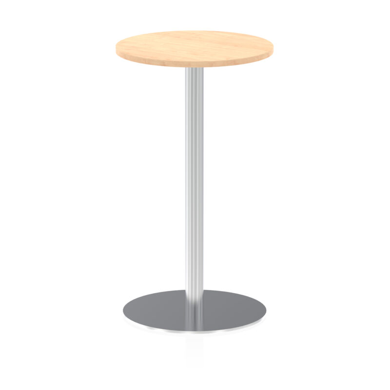 Roma Round Poseur Table Silver Leg - Image 10