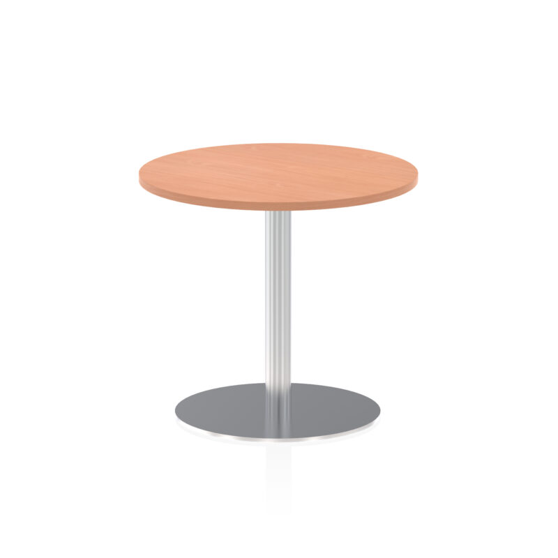 Roma Round Poseur Table Silver Leg - Image 13