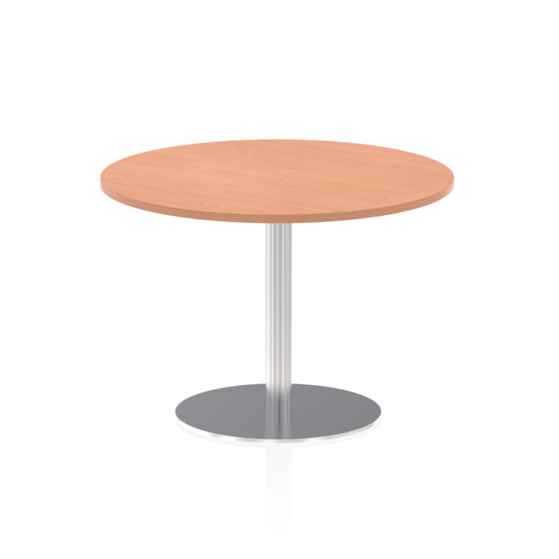 Roma Round Poseur Table Silver Leg - Image 25
