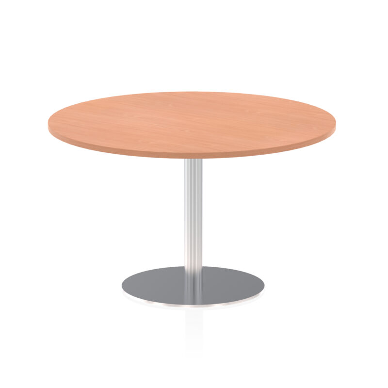 Roma Round Poseur Table Silver Leg - Image 37