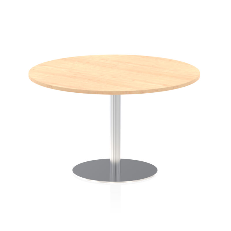 Roma Round Poseur Table Silver Leg - Image 40