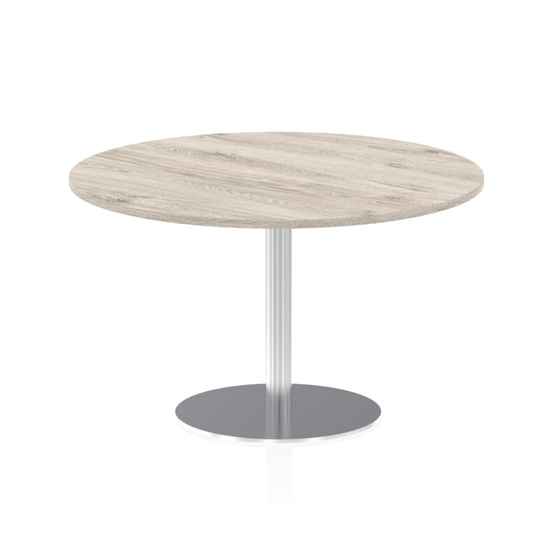 Roma Round Poseur Table Silver Leg - Image 42
