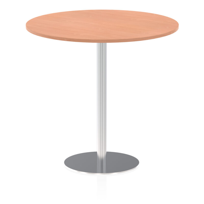 Roma Round Poseur Table Silver Leg - Image 43