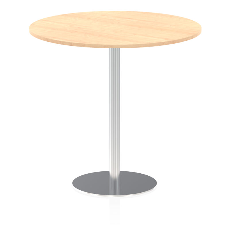 Roma Round Poseur Table Silver Leg - Image 46