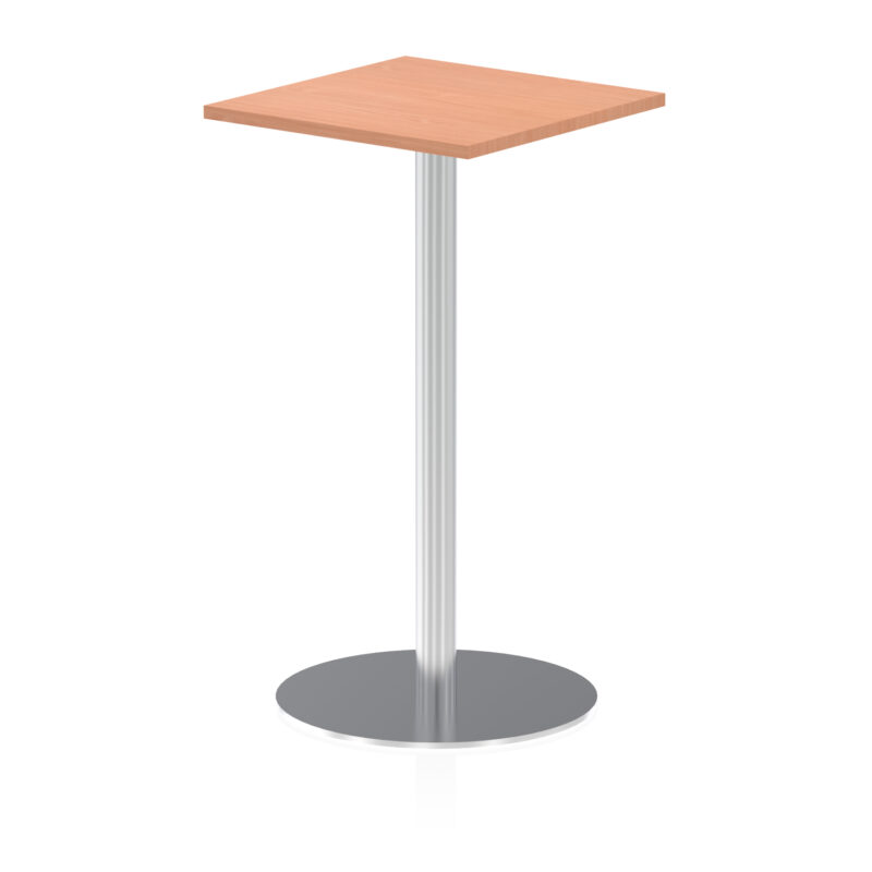 Roma Square Poseur Table Silver Leg - Image 7