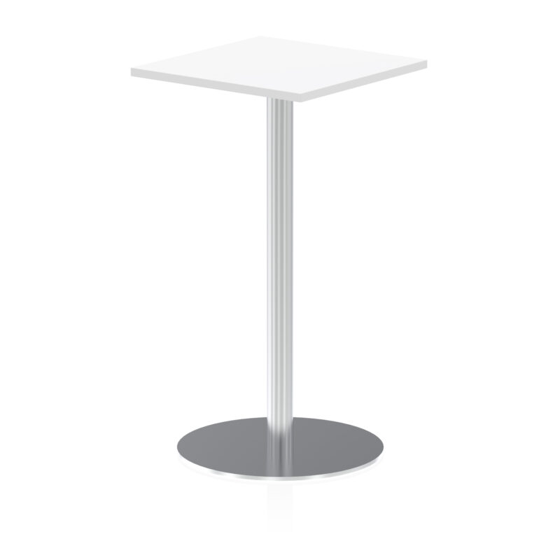 Roma Square Poseur Table Silver Leg - Image 9
