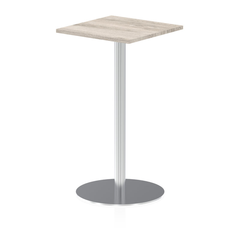 Roma Square Poseur Table Silver Leg - Image 12
