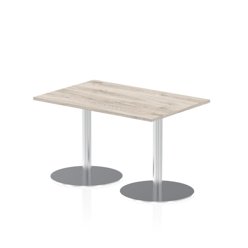 Roma Rectangular Poseur Table Silver Leg - Image 6