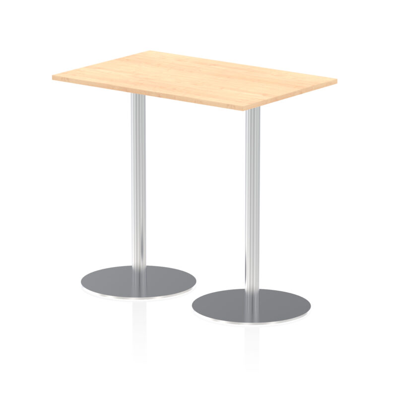 Roma Rectangular Poseur Table Silver Leg - Image 10